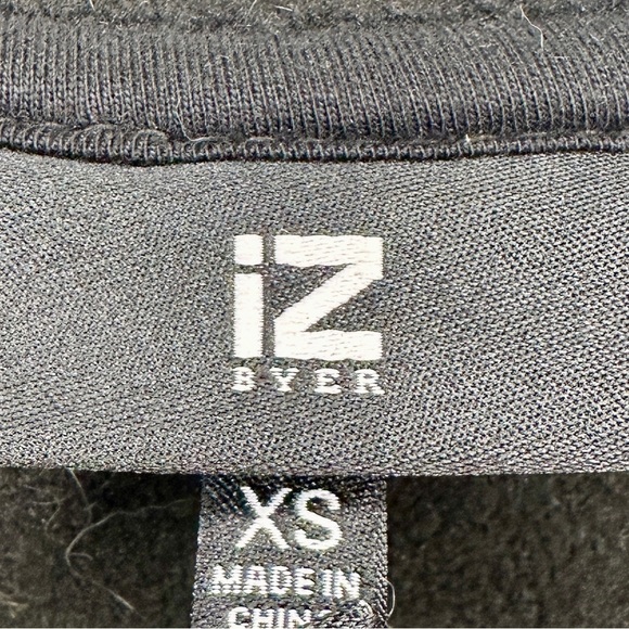 IZ Byer Plaid Pea Coat Jacket w/ Oversized Hood. Size X-Small - Picture 13 of 15